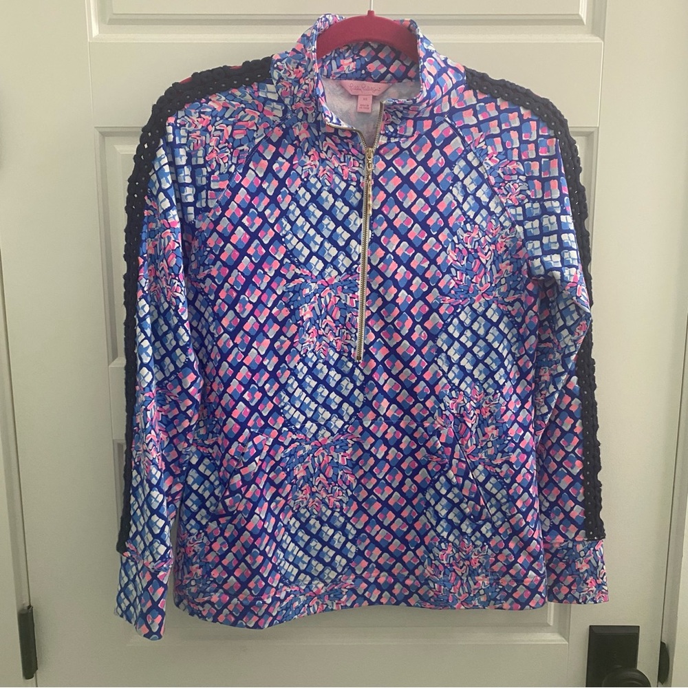 Lilly Pulitzer Skipper Popover in Royal Purple Toe In